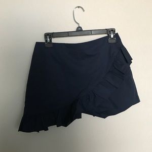 Zara Navy Blue Ruffle Skort